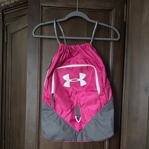 Under Armour Ladies Pink and Gray Backpack